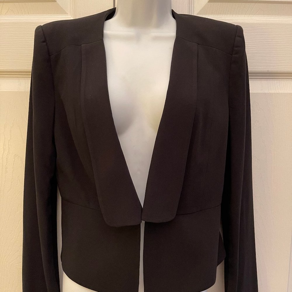 BCBG Maxazria Black Long Sleeve Blazer Jacket S